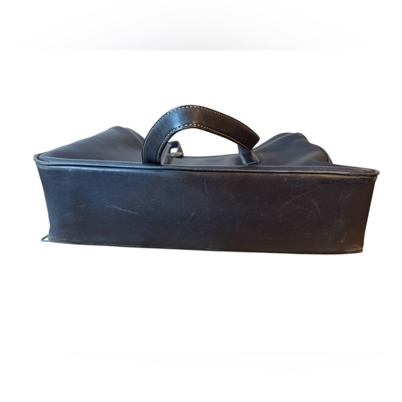 Coach Vintage Hampton Chocolate Brown Leather Laptop Shoulder Bag - Picture 7 of 15